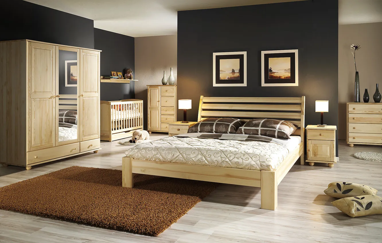 Photo wallpaper design, style, room, interior, bedroom