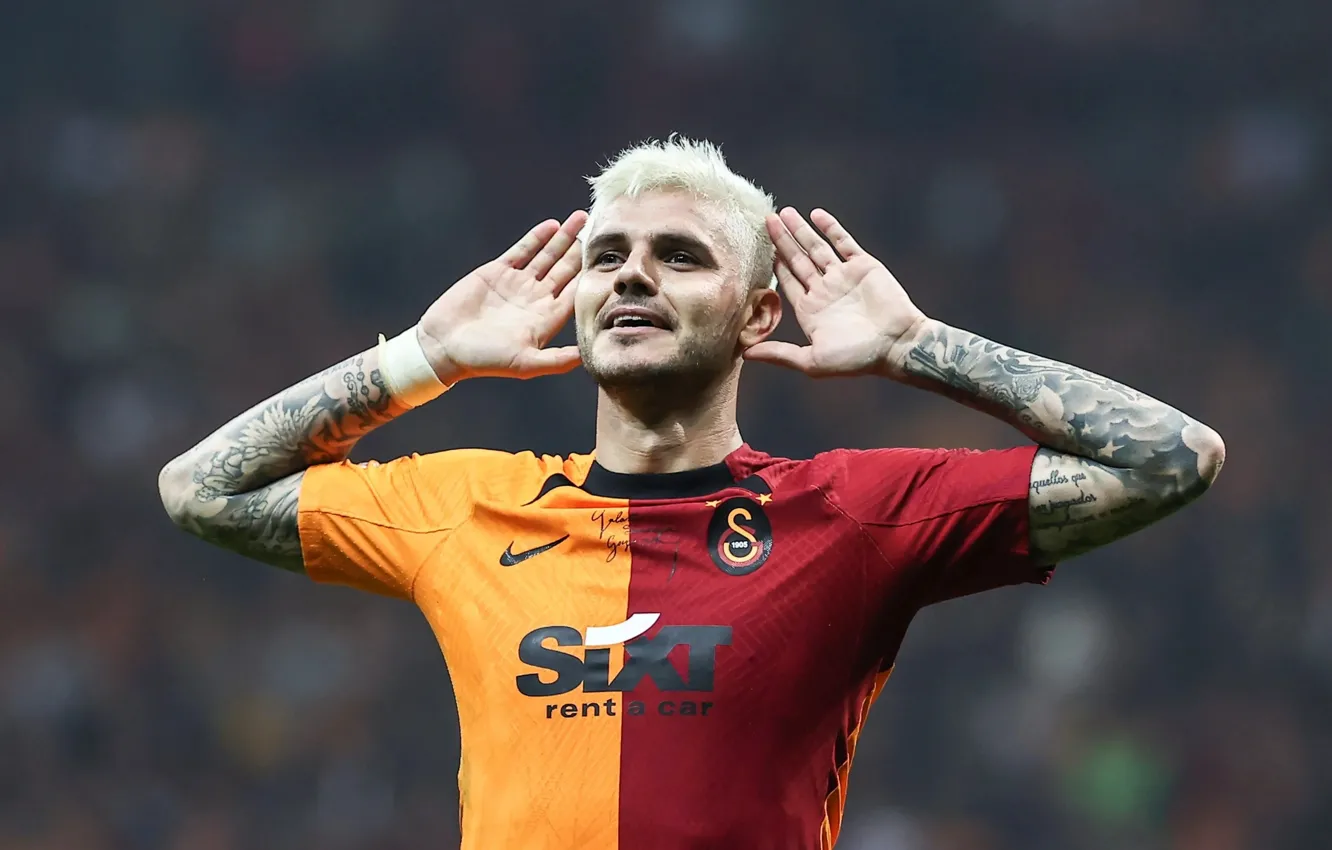 Photo wallpaper Galatasaray, Mauro Icardi, Turkish Super League