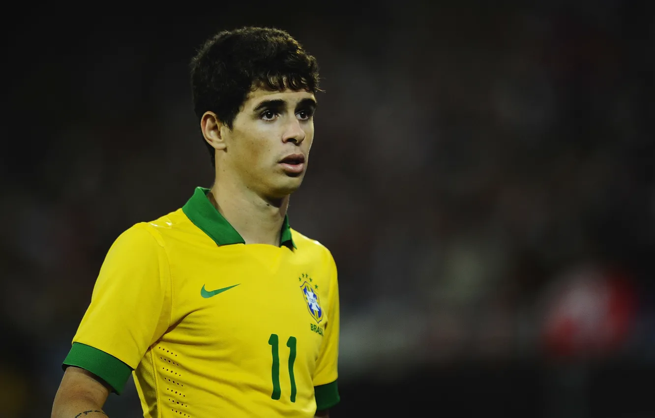 Photo wallpaper football, Brazil, Oscar, Nike, Football, London, Chelsea, Brazil