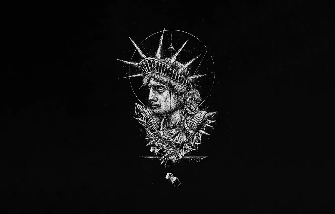 Photo wallpaper freedom, style, background, bomb, minimalism, art, USA, USA