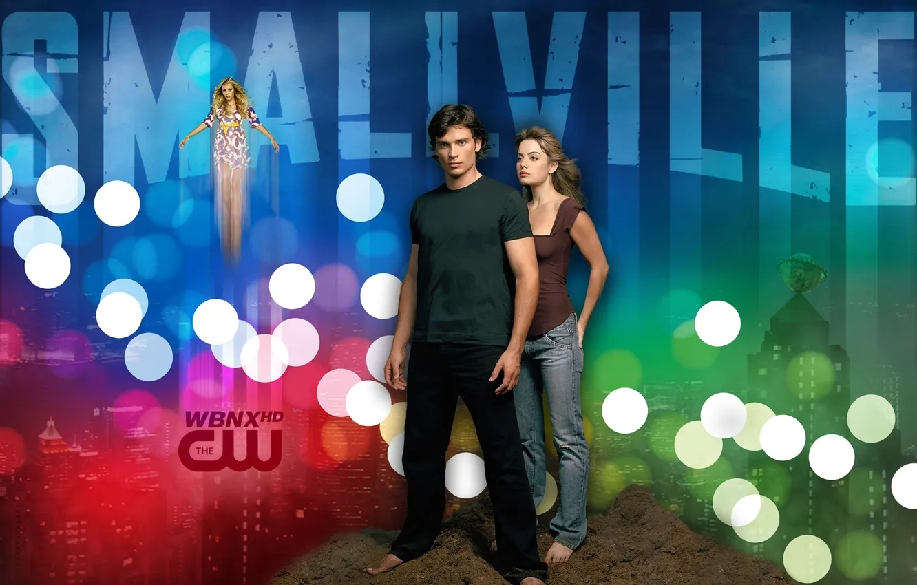Photo wallpaper Lois Lane, Tom Welling, Smallville, Erica Durance, Smallville, erica durance, Tom Welling, Clark Kent