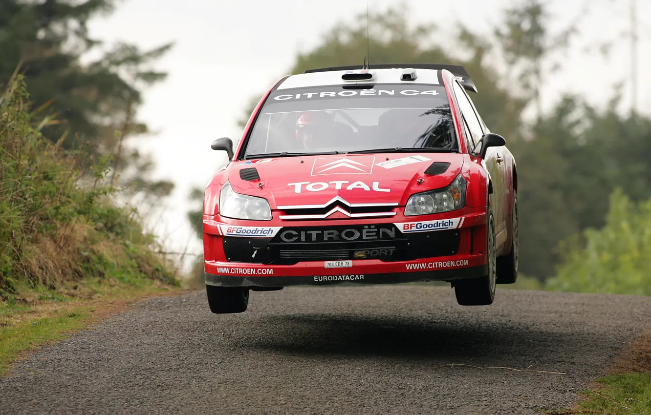 Photo wallpaper Red, Wheel, Logo, The hood, Citroen, WRC, Rally, Rally