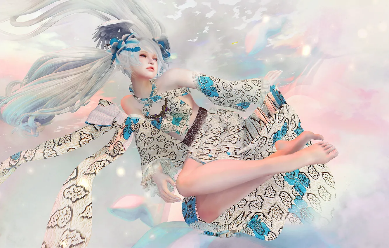 Photo wallpaper girl, pose, background