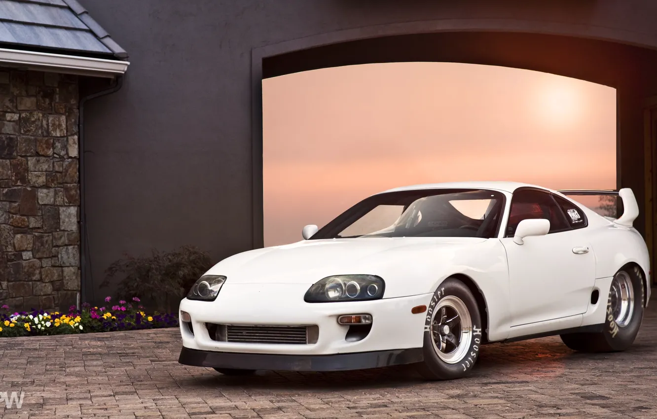 Photo wallpaper toyota supra, drag king, trd, 2jz, big power