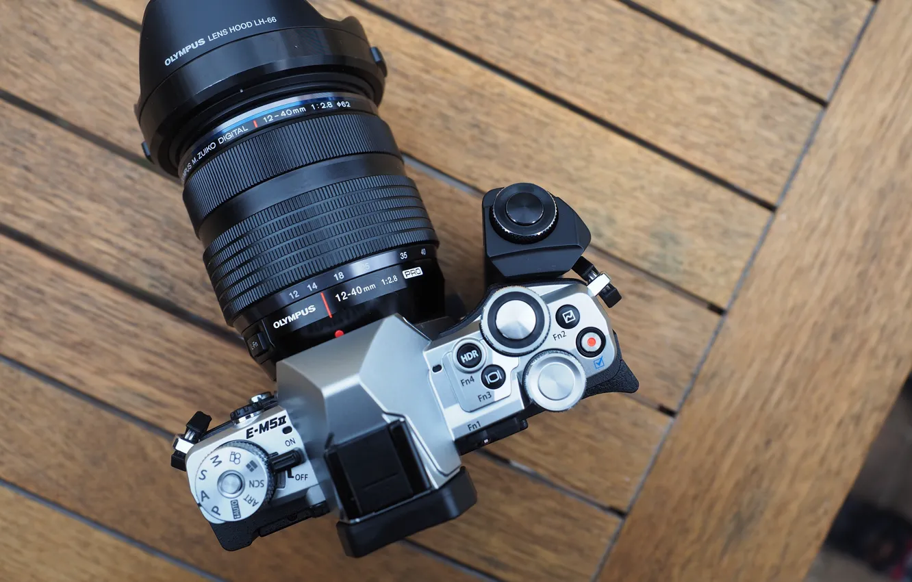 Photo wallpaper wood, camera, professional, table