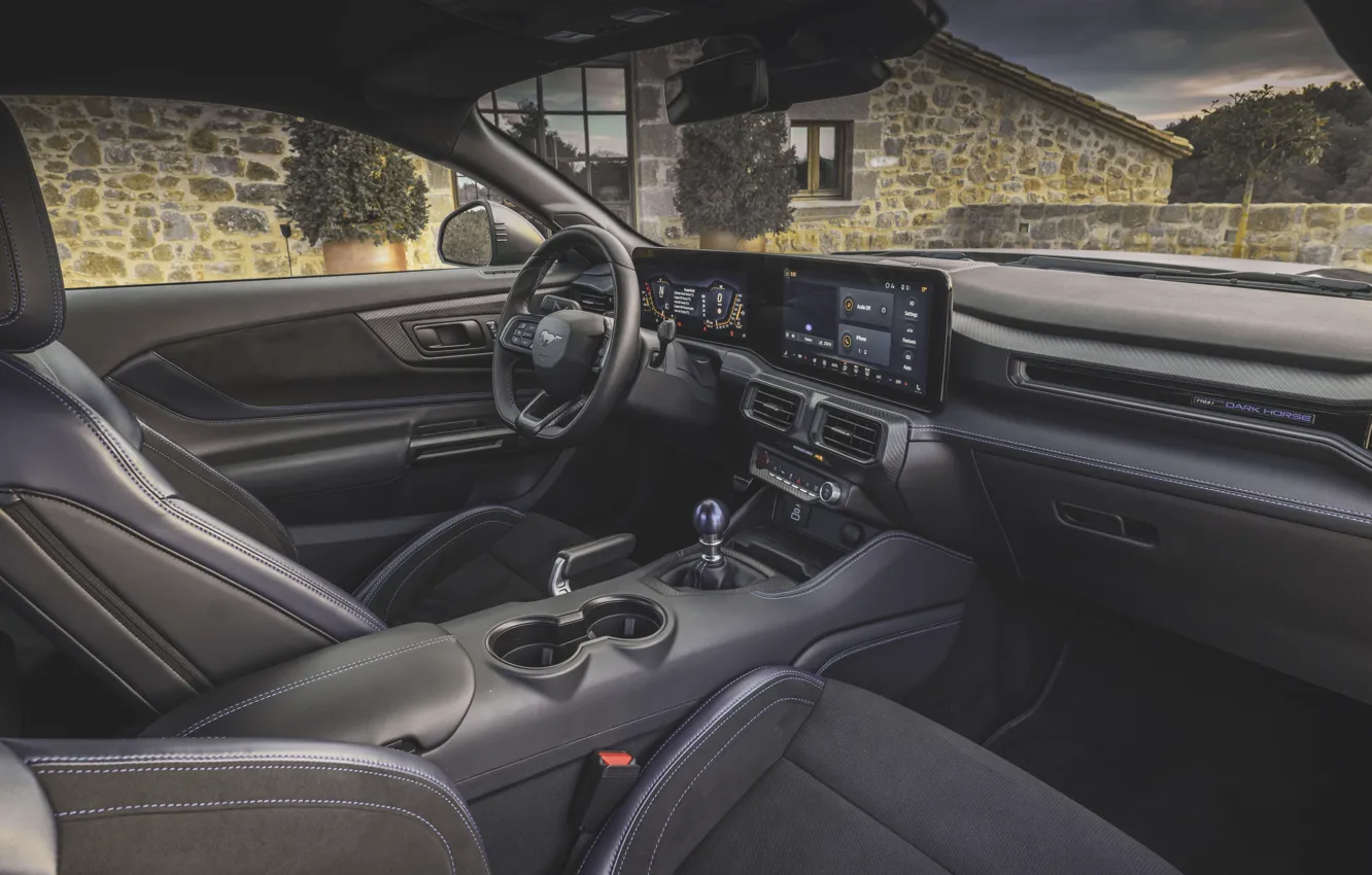 Photo wallpaper Mustang, Ford, Ford Mustang Dark Horse