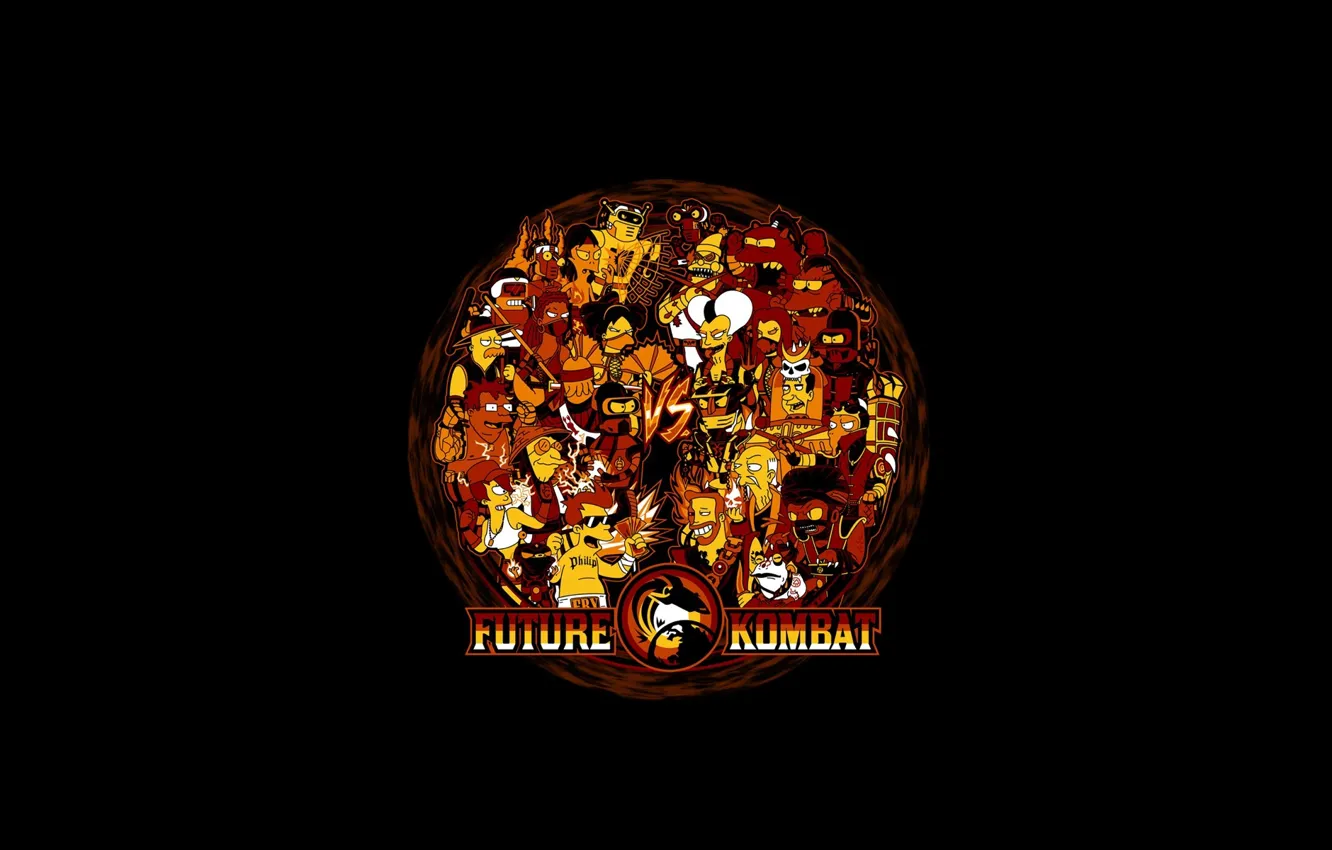 Photo wallpaper Futurama, Mortal Kombat, Mortal Kombat, Future Kombat