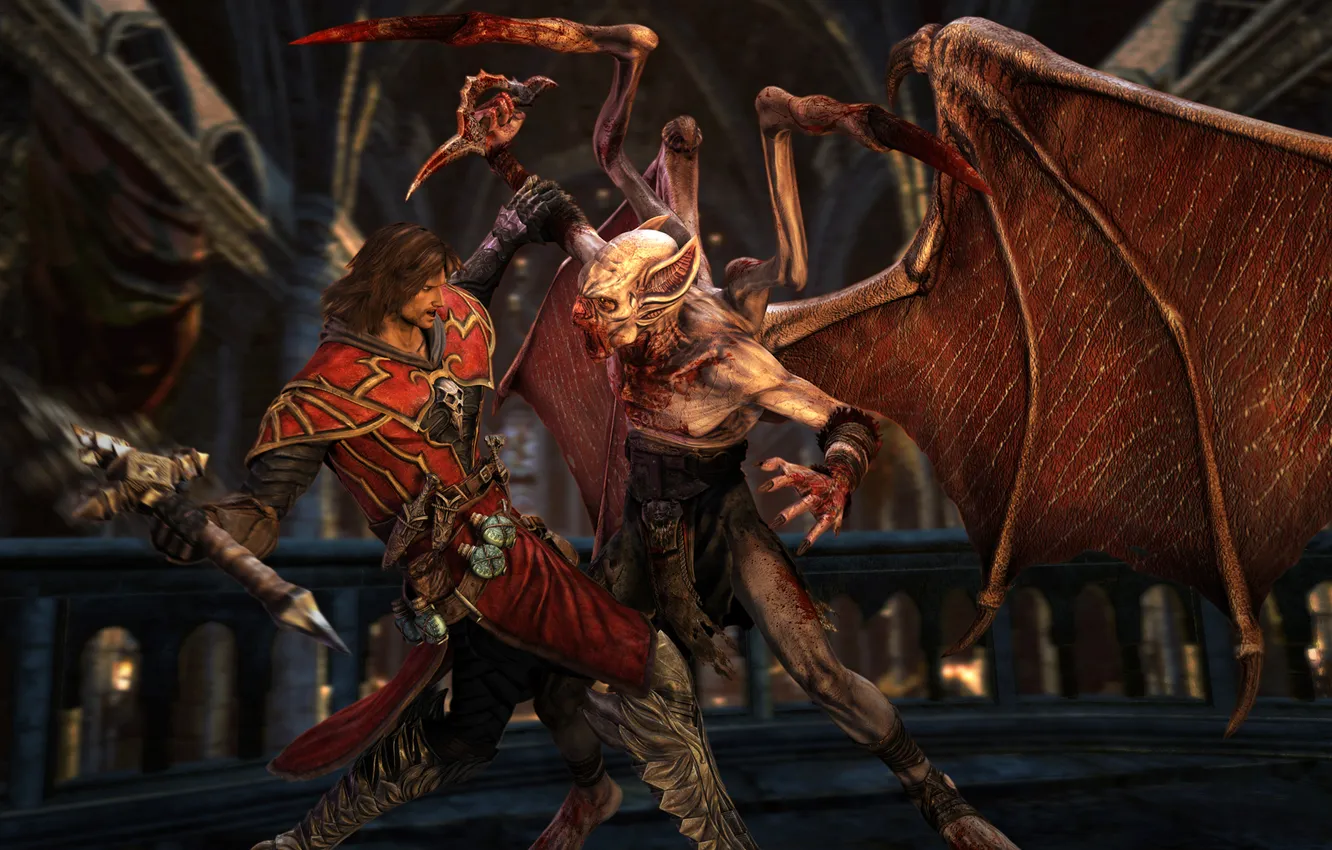 Photo wallpaper cross, battle, vampire, Kojima Productions, Gabriel Belmont, Castlevania: Lords Of Shadow