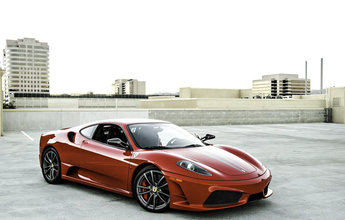 Photo wallpaper F430, Ferrari, Scuderia, Italia, RED, Maranello