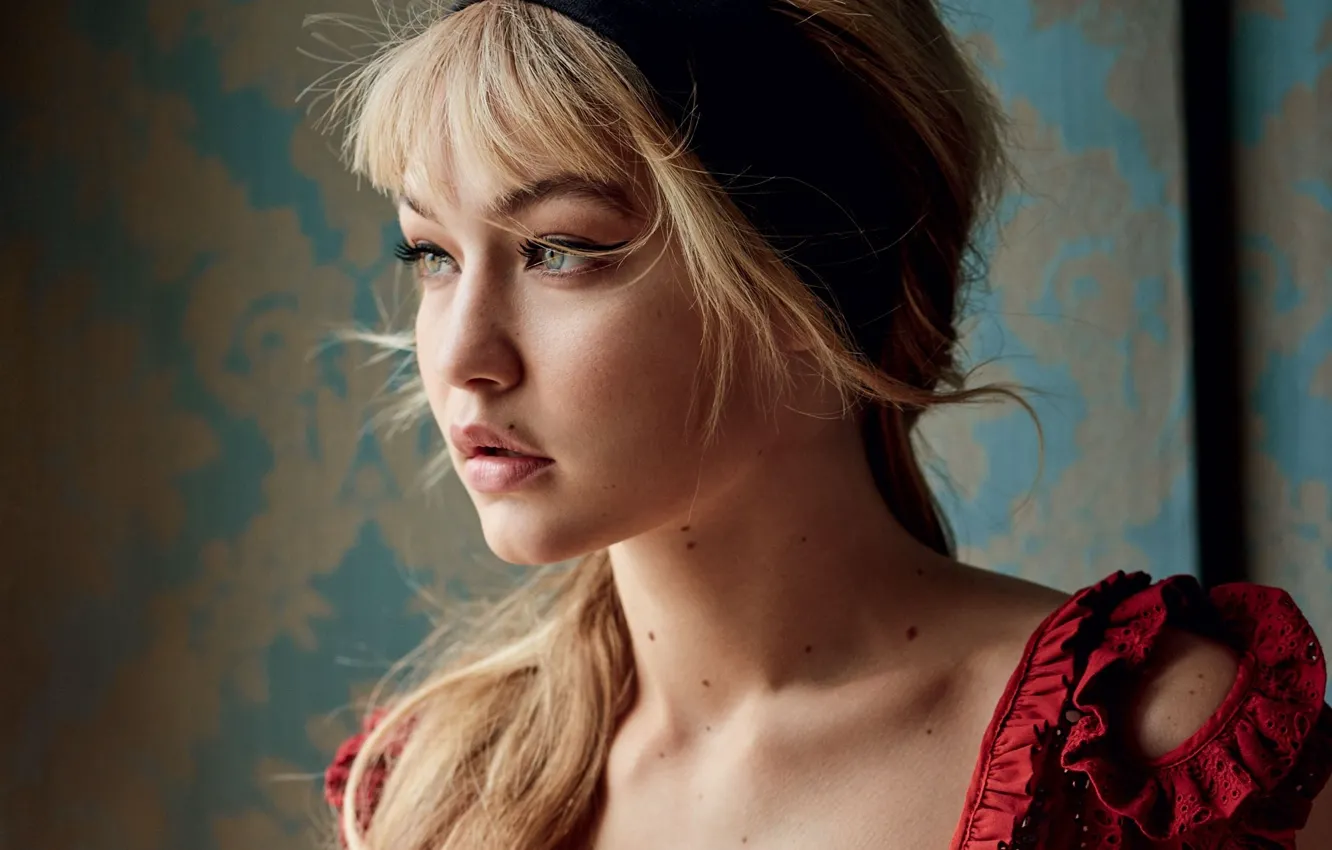 Photo wallpaper model, portrait, Gigi Hadid, Gigi Hadid