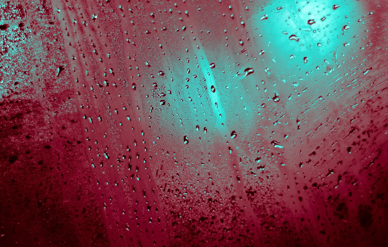 Photo wallpaper glass, drops, color