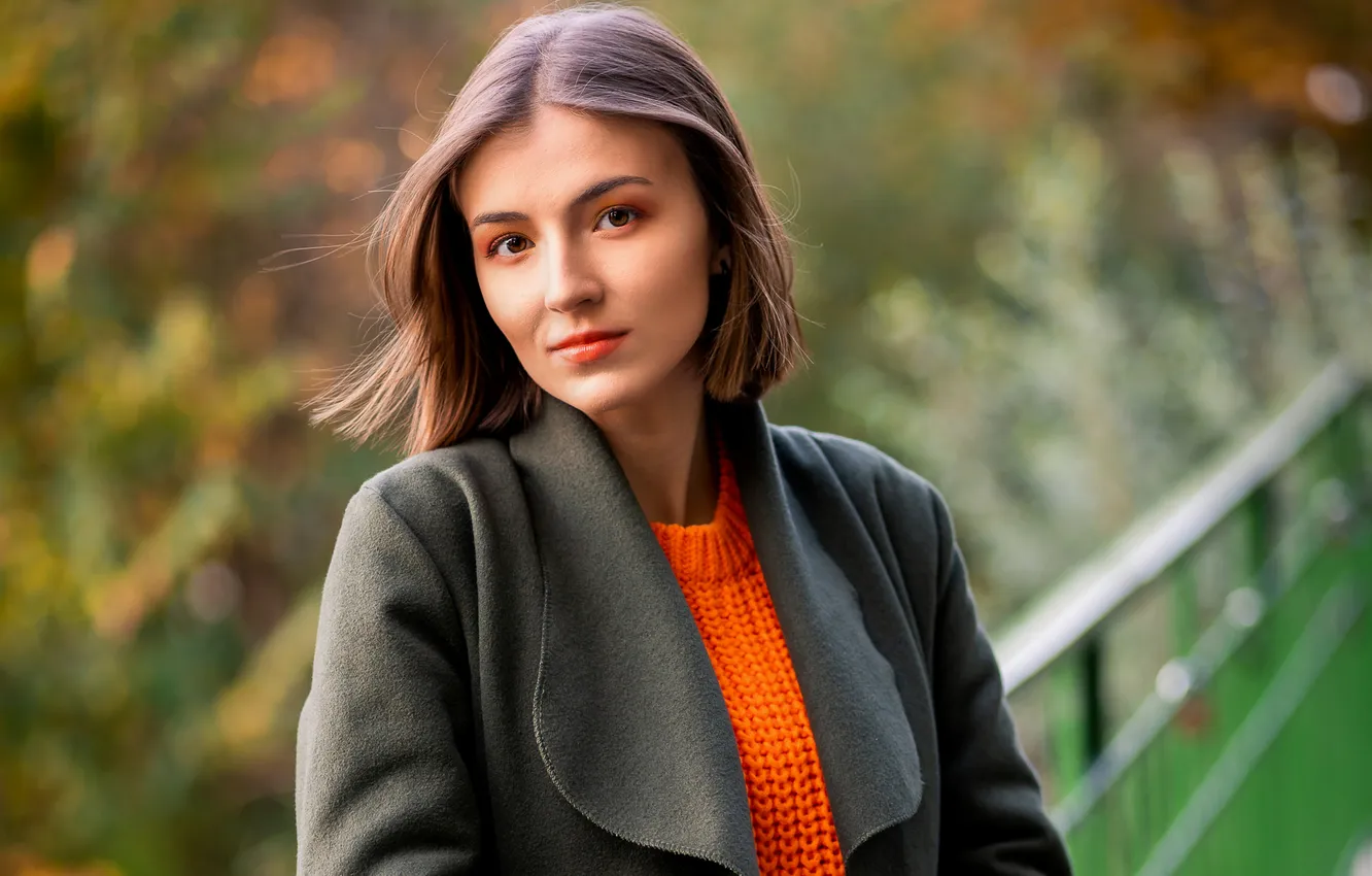 Photo wallpaper look, girl, Weronika