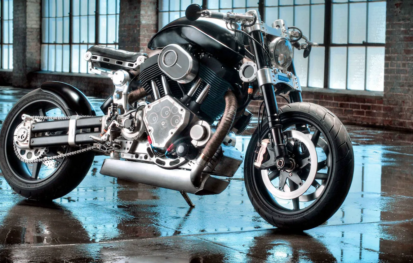 Photo wallpaper motorcycle, bike, custom
