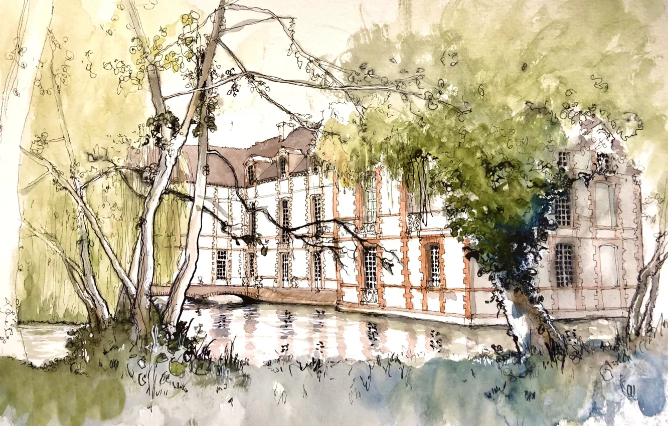 Photo wallpaper figure, normandy, Nonancourt, Arrondissement of Évreux