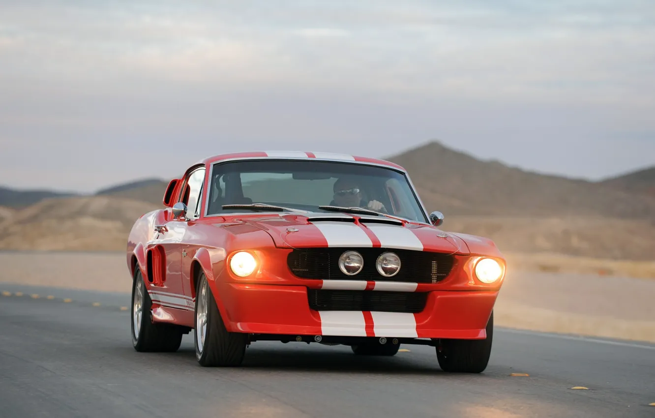 Photo wallpaper mustang, ford, shelby, cobra, 1967, gt500cr