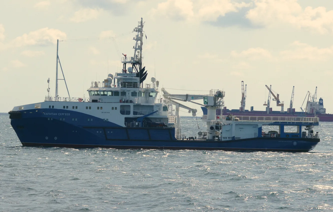 Photo wallpaper tug, lifeguard, Captain Sergeyev