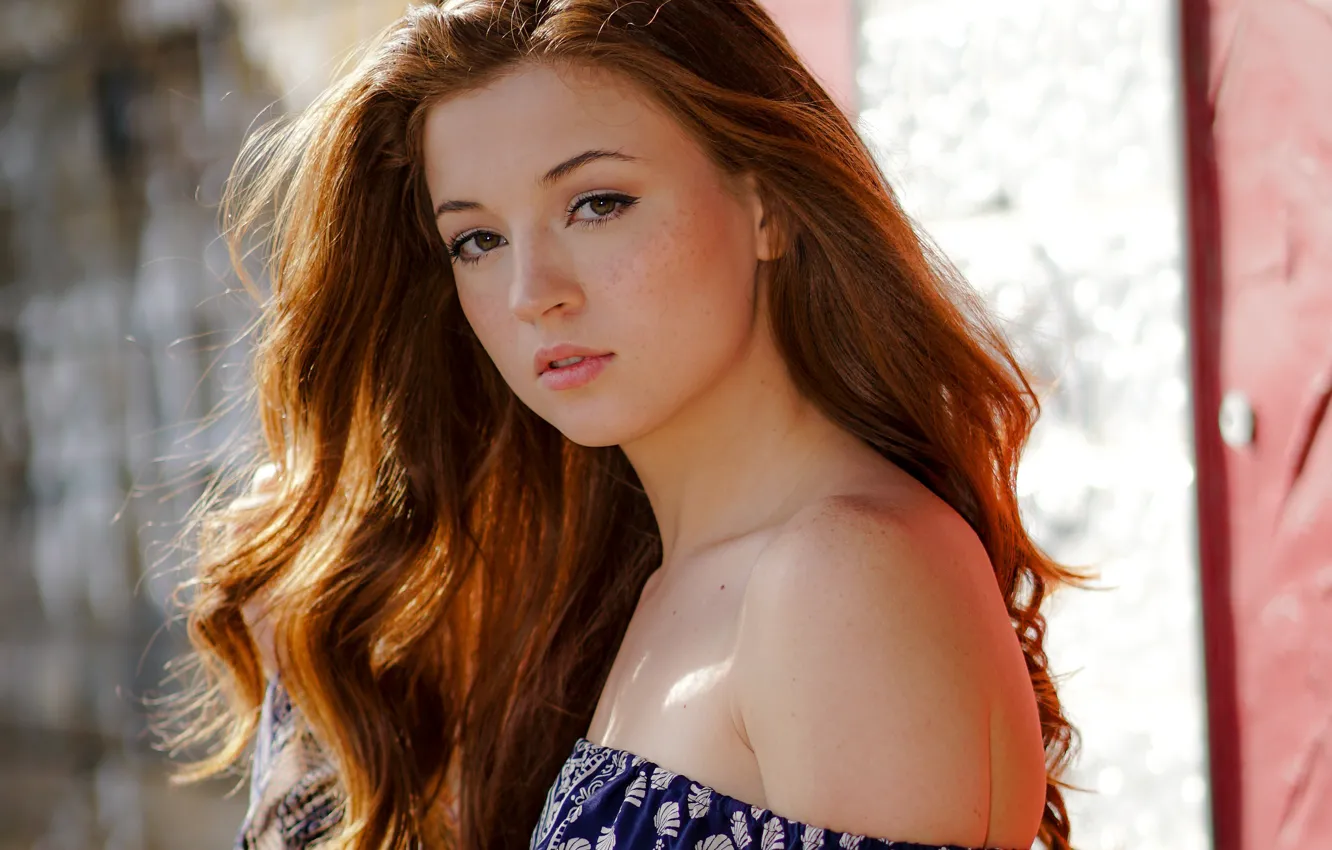 Photo wallpaper hair, face, brown hair, background, girl, rose