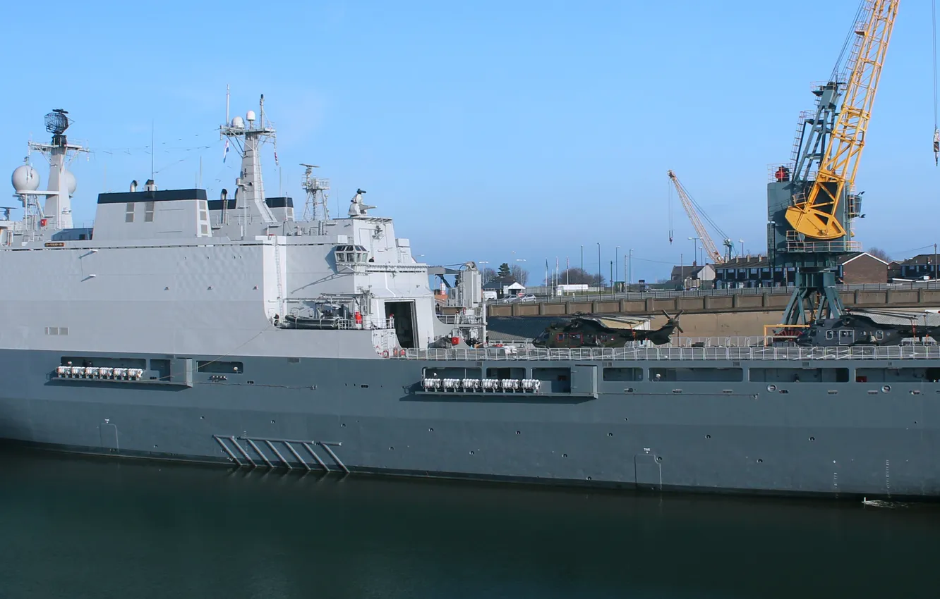 Photo wallpaper UDC, Netherlands Navy, HNLMS Rotterdam, L800