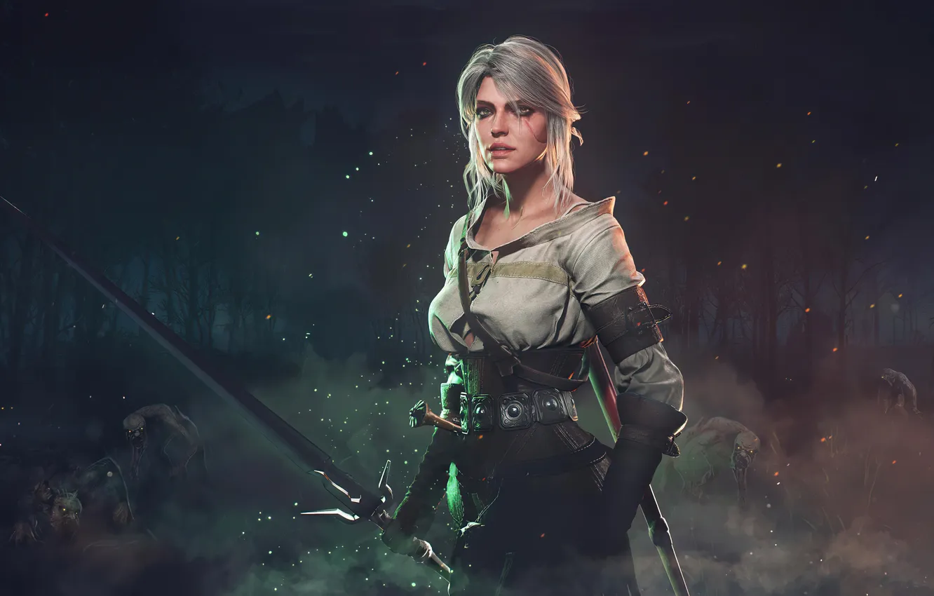 Photo wallpaper The Witcher, games, Ciri