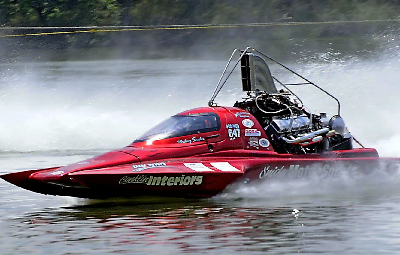 Photo wallpaper race, boat, speed