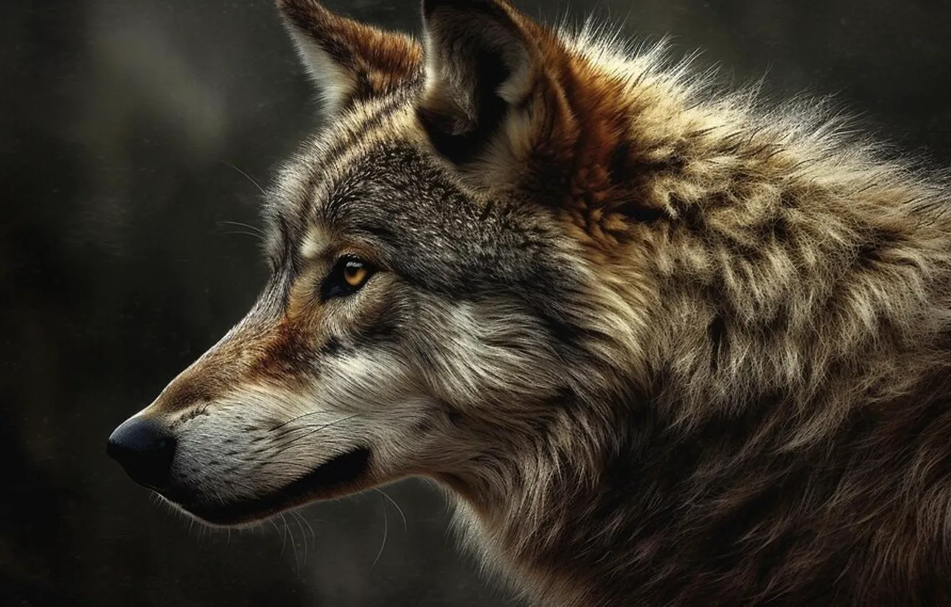 Photo wallpaper Predator, nature, animal, wolf, wildlife, portrait, portrait., Canis lupus. face