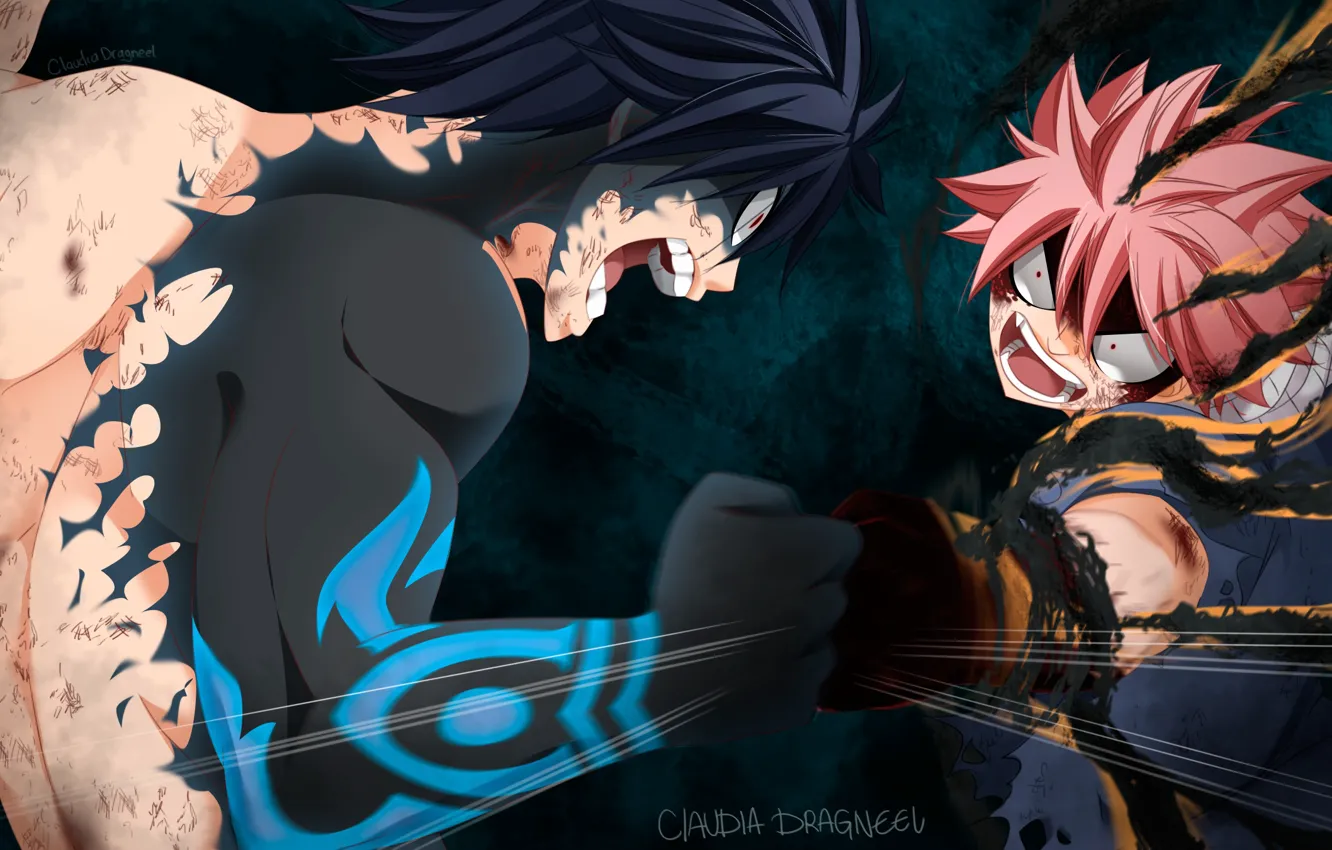 Photo wallpaper guy, fairy tail, grey, Natsu, Fairy tail