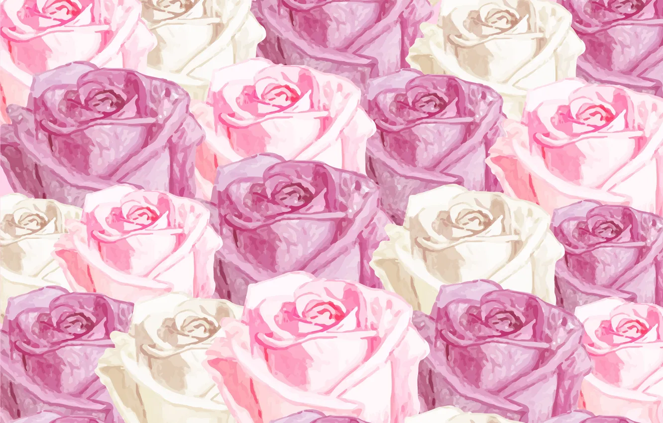 Photo wallpaper background, roses, texture, pink, rose, buds, flower