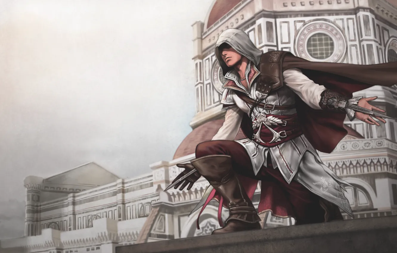 Photo wallpaper Florence, assassin, Ezio, assassins creed 2