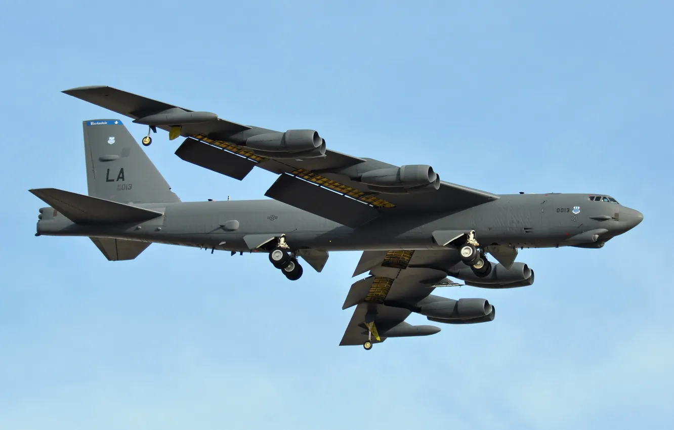 Photo wallpaper Boeing, missile, strategic bomber, STRATO fortress, B-52H
