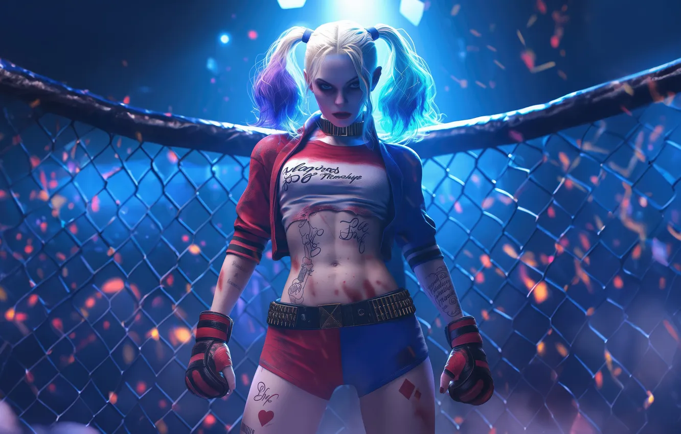 Photo wallpaper ring, Showdown, Harley Quinn