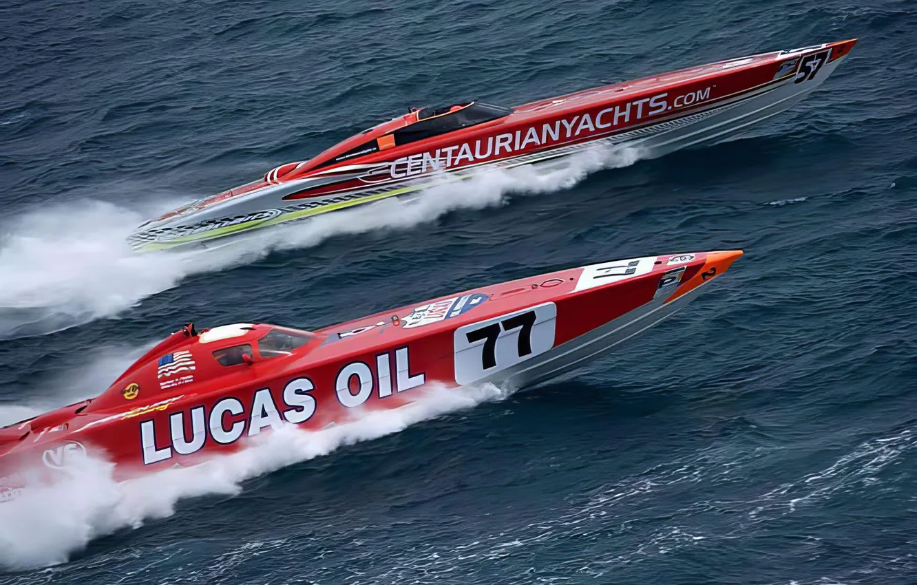 Photo wallpaper race, boat, speed