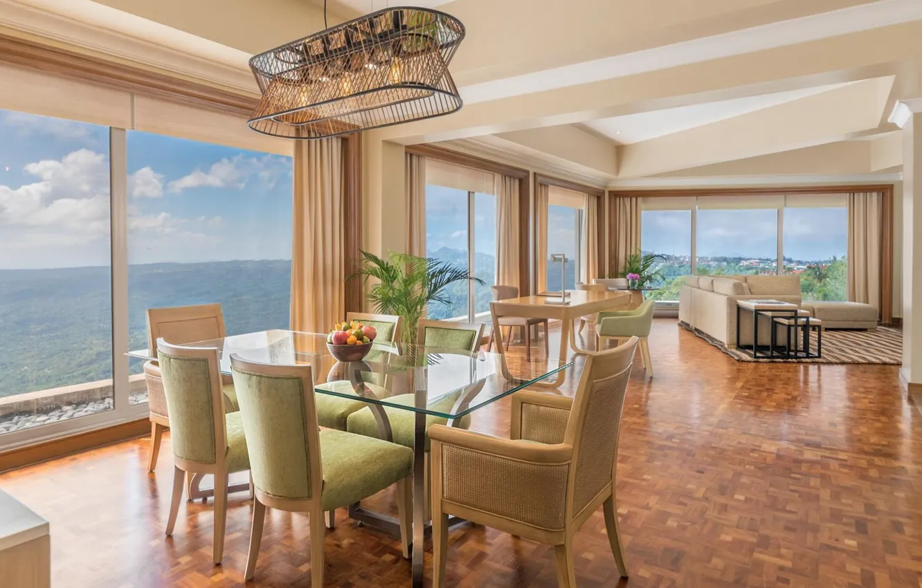 Photo wallpaper interior, the hotel, living room, dining room, Taal Vista Hotel