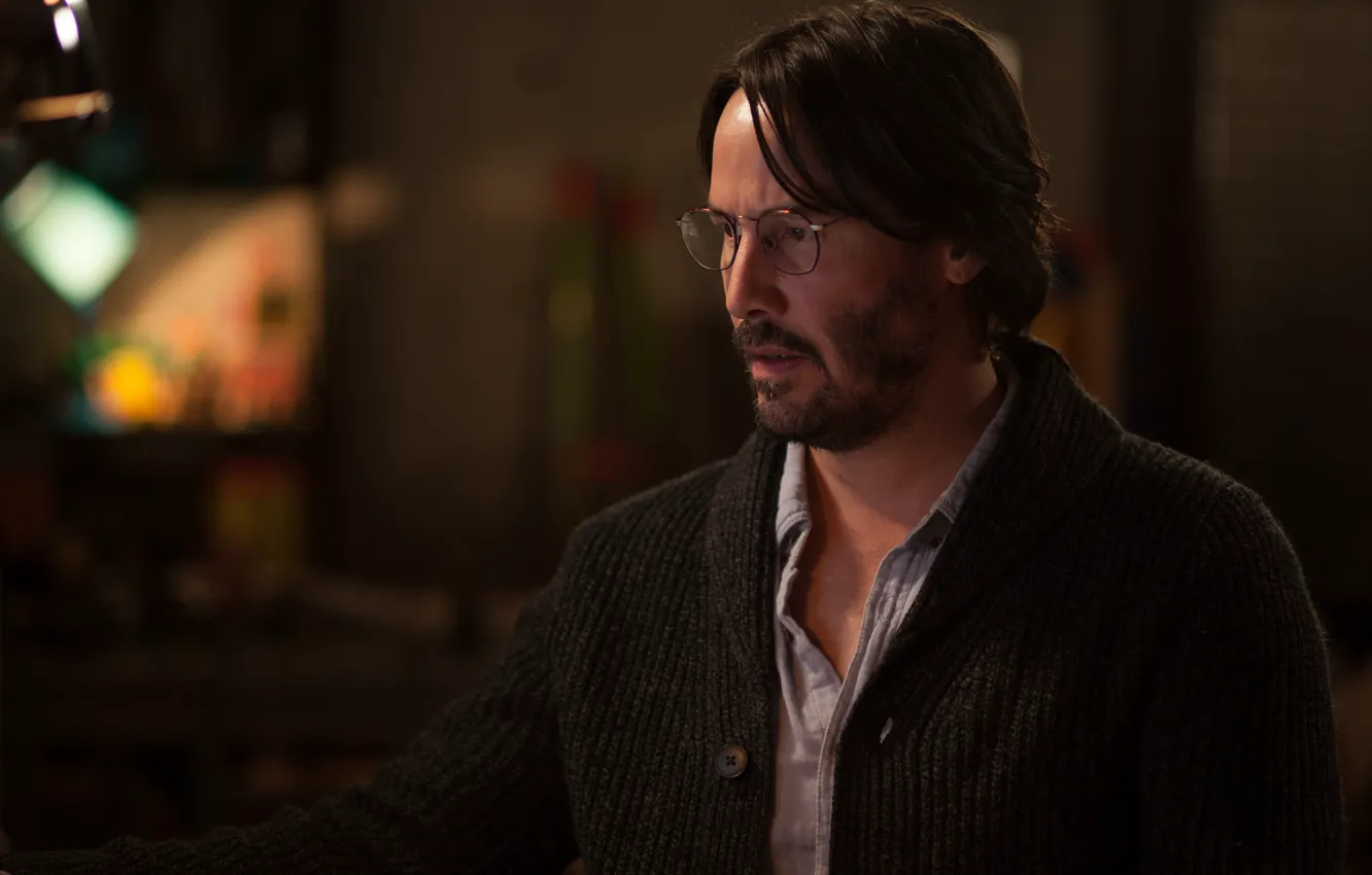 Photo wallpaper glasses, male, horror, Thriller, Keanu Reeves, Keanu Reeves, Knock Knock, Who is there