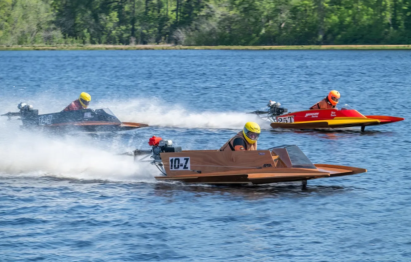 Photo wallpaper race, boat, speed