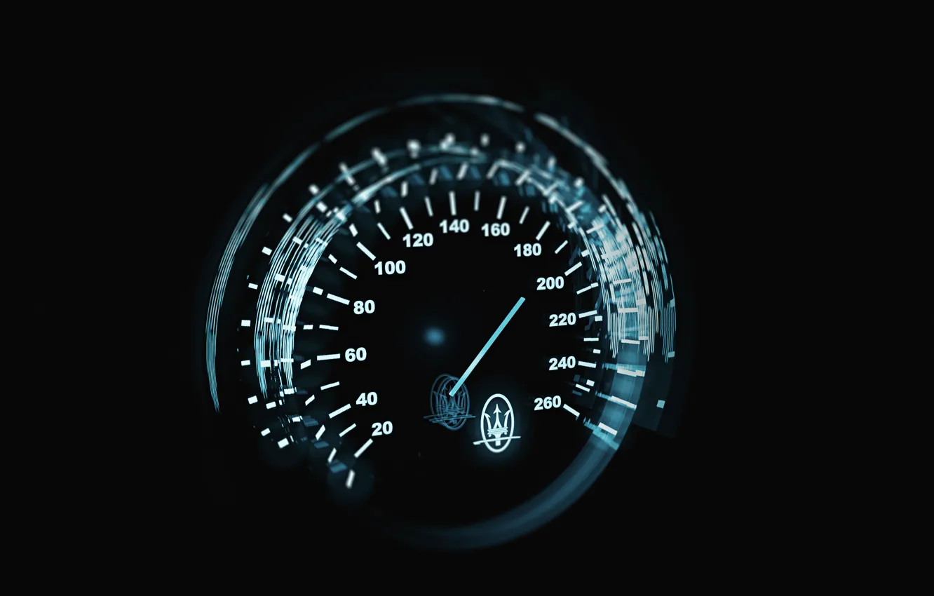 Photo wallpaper Maserati, speedometer