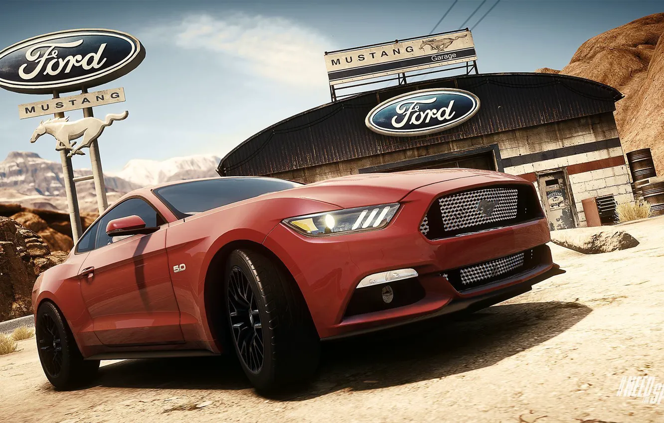 Photo wallpaper Ford, mustang, Need for Speed, nfs, 2013, Rivals, 2015, NFSR