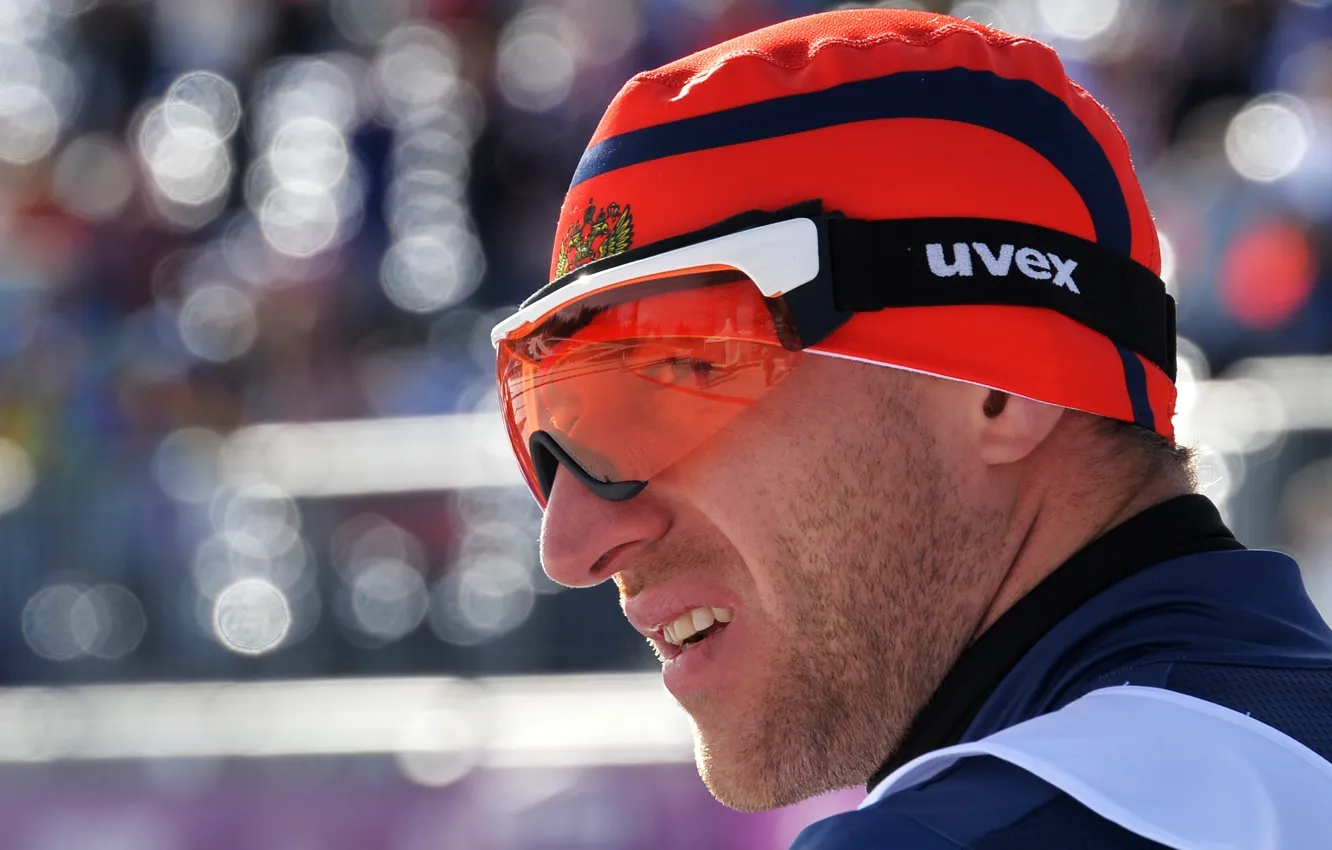 Photo wallpaper glasses, Russia, skier, Sochi 2014, Paralympic games, ski race, Paralympics, Sergey Lapkin