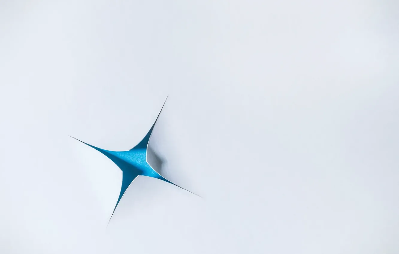 Photo wallpaper white, star, blue