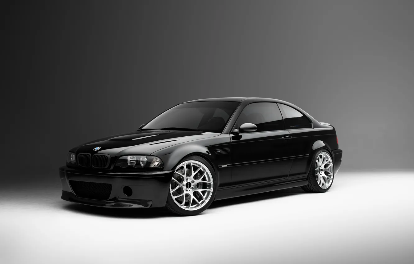 Photo wallpaper BMW, black, E46
