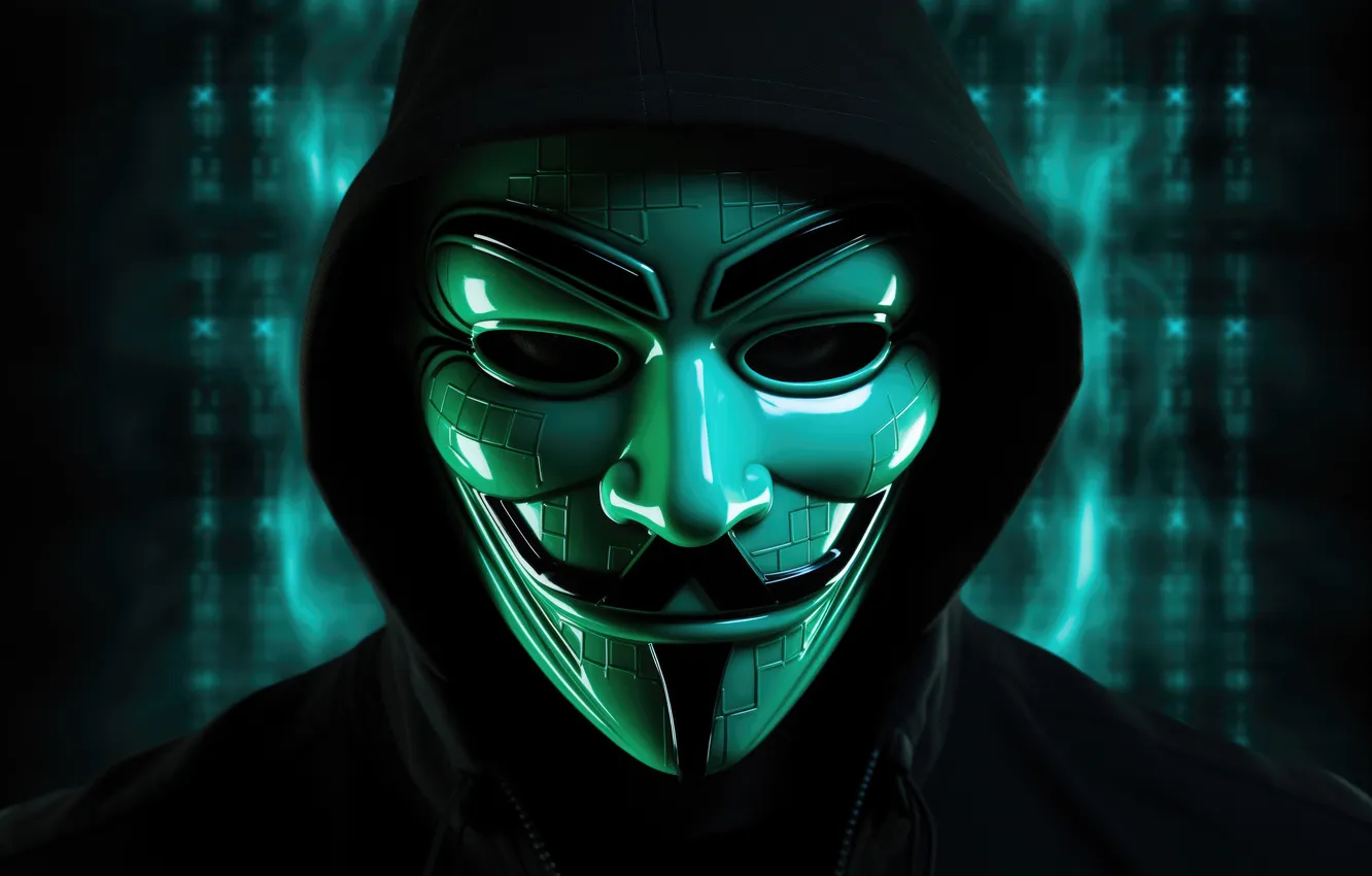 Photo wallpaper look, face, Park, mask, jacket, Hoodie, face, Anonymous