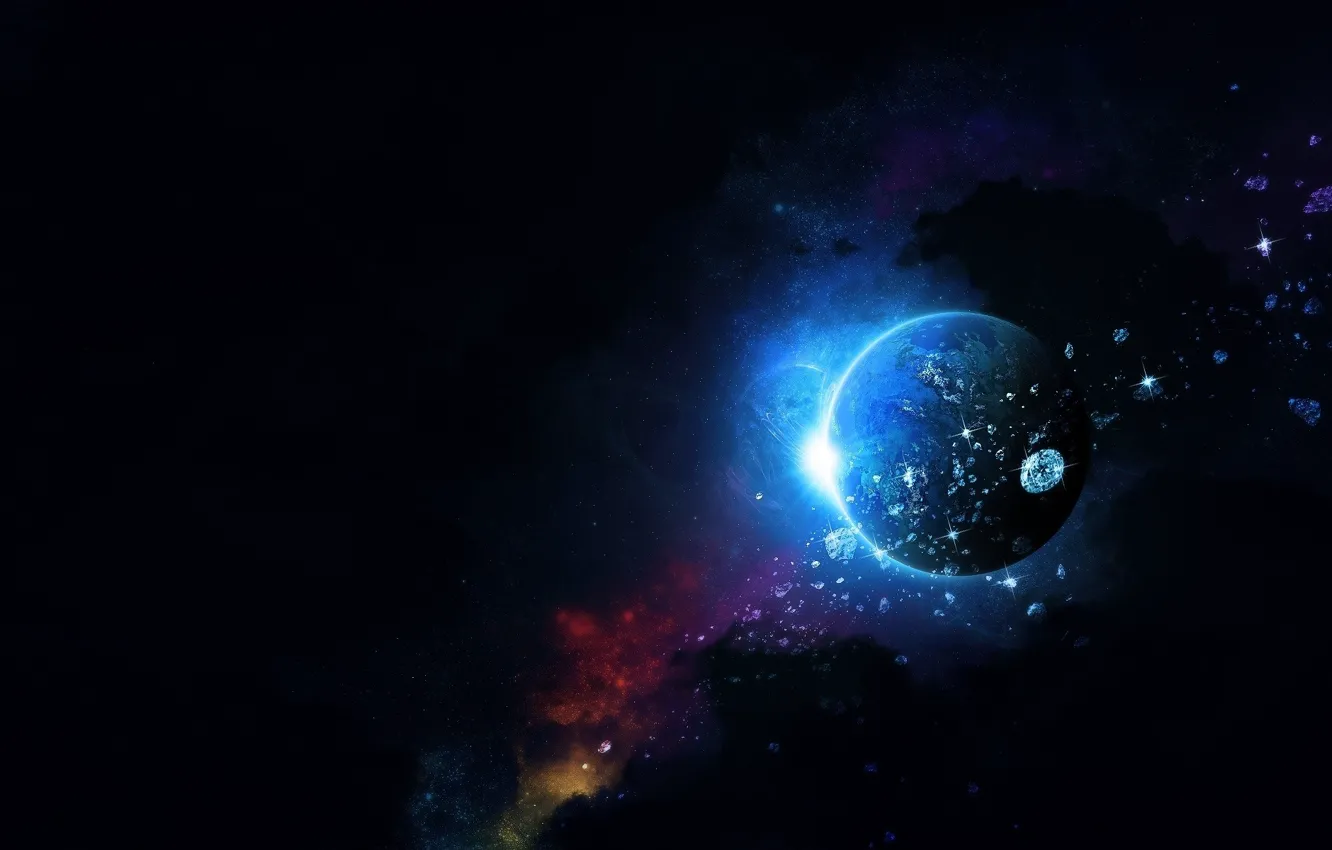 Photo wallpaper space, outdoor and the planet