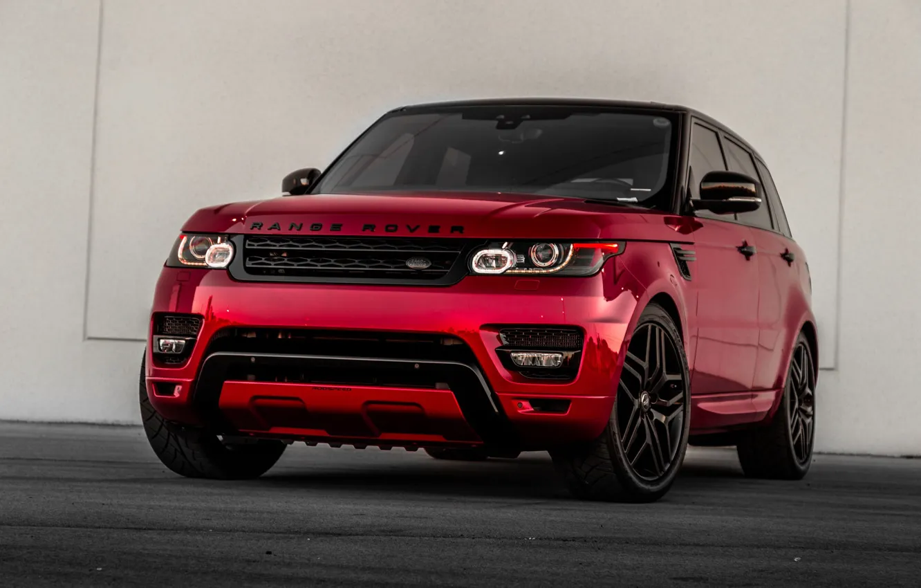 Photo wallpaper Land Rover, Range Rover, Sport, Crimson, Sight