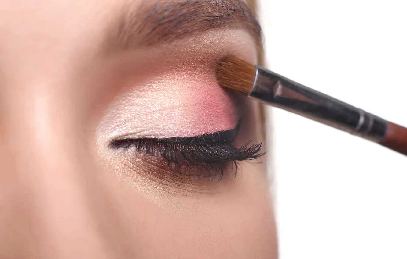 Photo wallpaper eye, female, make up