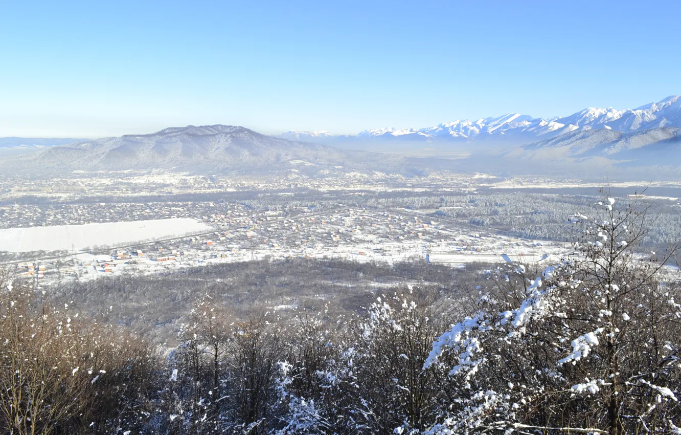 Photo wallpaper the sky, mountains, Russia, Russia, sky, The Caucasus, the Caucasus, Fiagdon