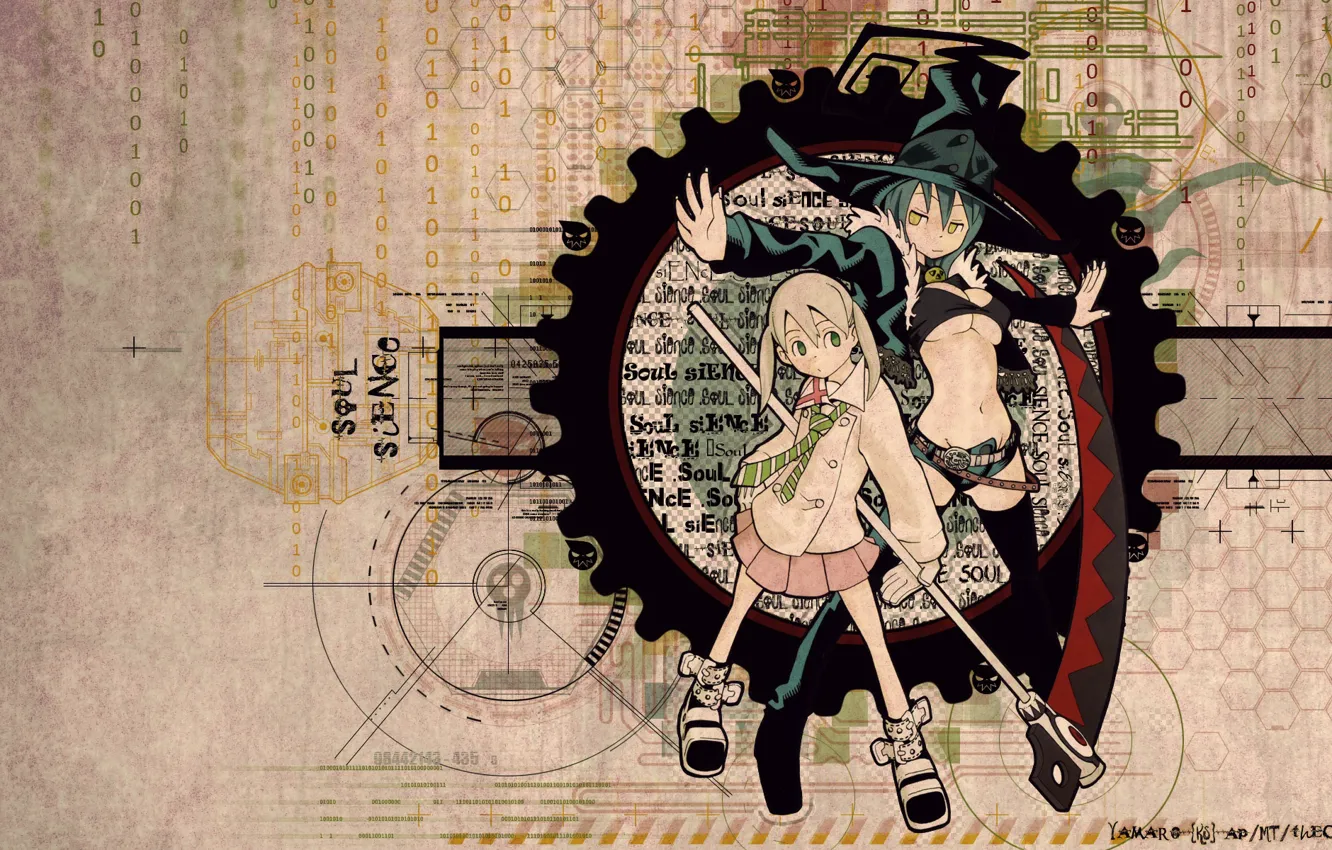 Photo wallpaper girls, anime, witch, Soul eater, Soul Eater