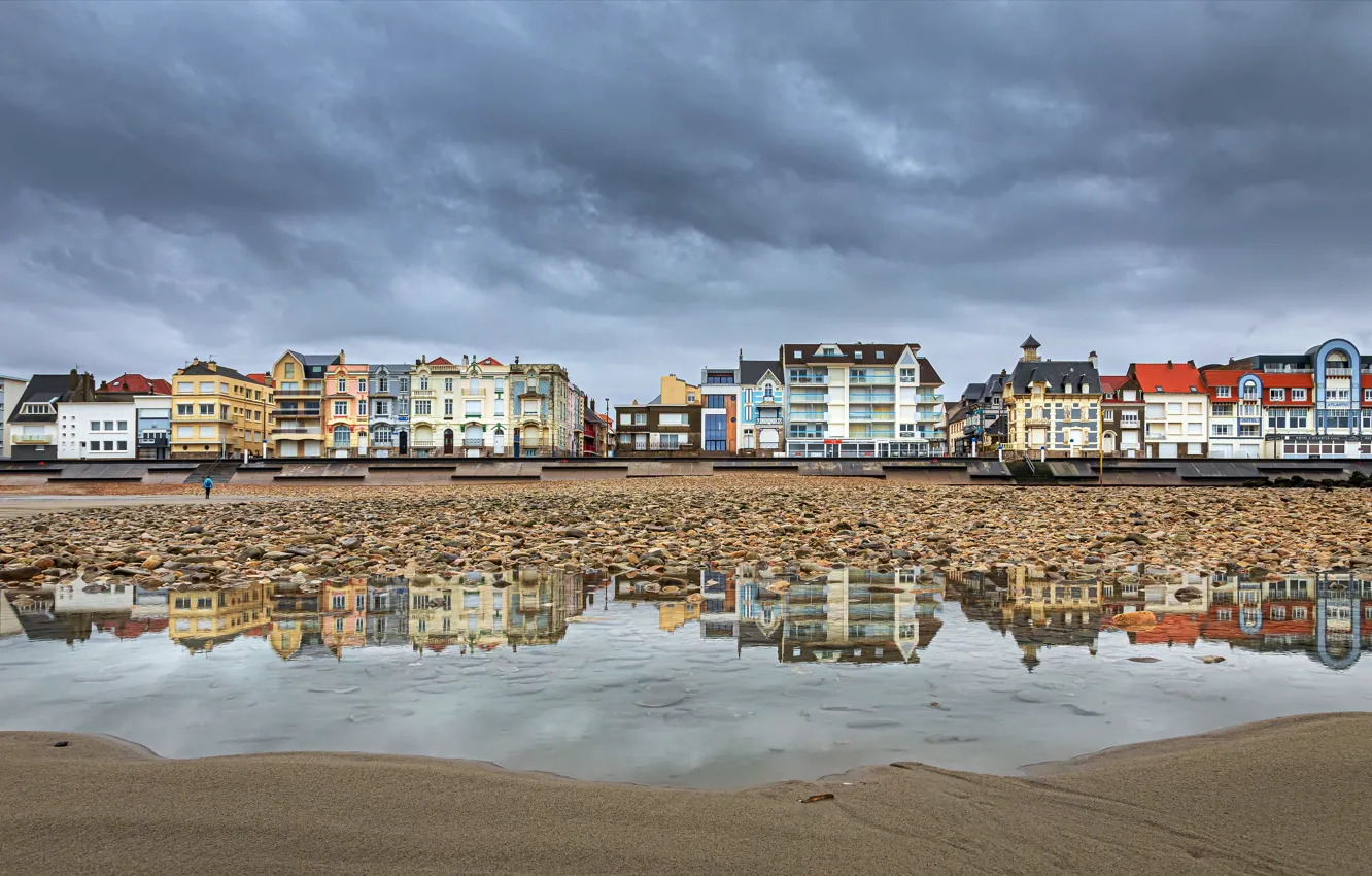 Photo wallpaper France, Landscapes of Sea, Opal coast, Wimereux
