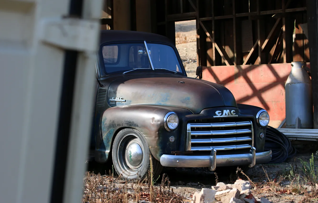 Photo wallpaper 150, pickup, 2018, the front part, GMC, 1949, ICON, Long Bed Derelict