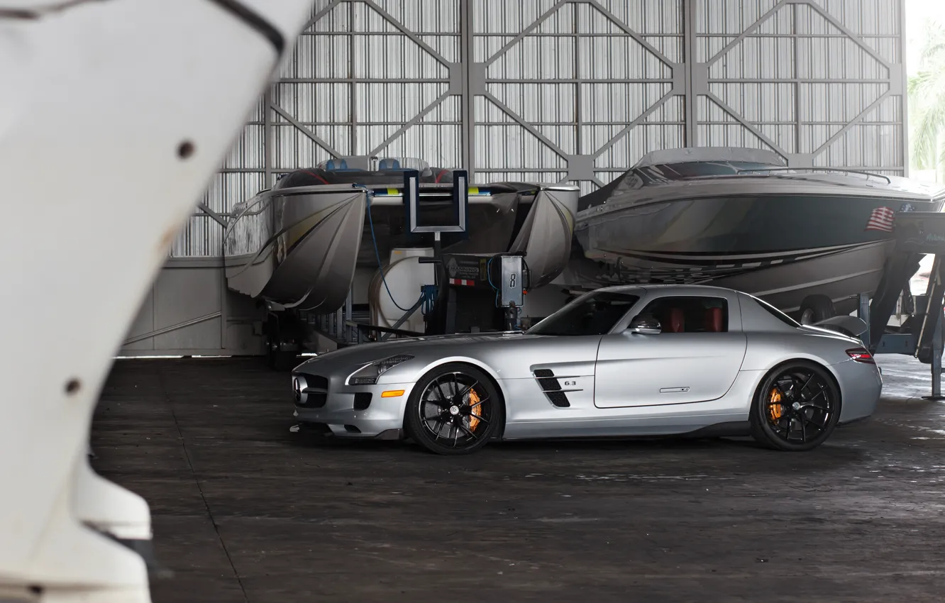 Photo wallpaper Mercedes, AMG, SLS, HRE, P101