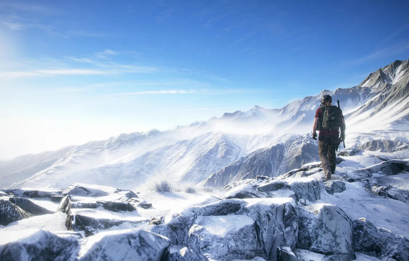 Photo wallpaper the sky, landscape, mountains, nature, the game, Ubisoft, shooter, Tom Clancy’s Ghost Recon Wildlands