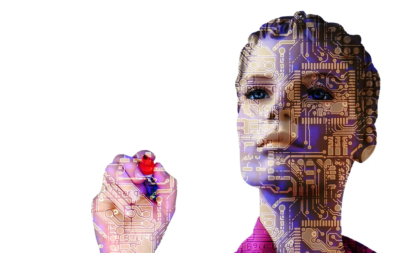 Photo wallpaper Intelligence, artificial, copyright